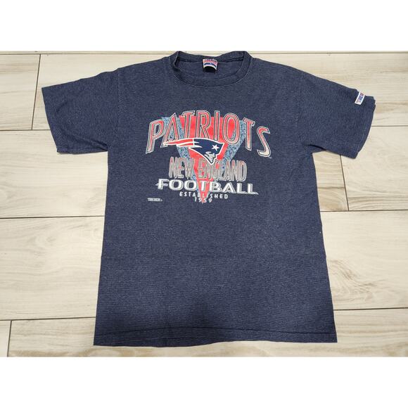 Vtg New England Patriots Shirt Size L Trench Ultra Single Stitch Made In USA NFL - Picture 1 of 5